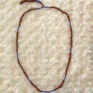 NEW wood and acrylic beaded necklace